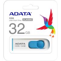 ADATA C008/32GB 32GB USB2.0 Classic (White + Blue) Flash Bellek